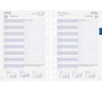 BRUNNEN 1079001001 Daily Calendar, Schedule Systems, 2021, 1 Page = 1 Day, Sheet Size 14.8 x 20.8 cm, A5