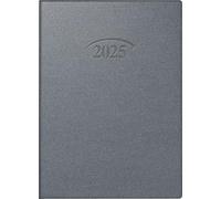 BRUNNEN Artistico 736 (2025) Pocket Diary 1 Page = 1 Day A6 368 Pages Plastic Cover Artistico Silver