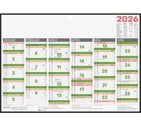 BRUNNEN Blackboard Calendar 2026 | A4 Landscape