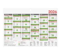 BRUNNEN Blackboard Calendar 2026 | A5 Landscape