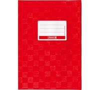 Brunnen Booklet Cover for A4 with Name tag and Structure Embossing/Bast Structure, 1 Envelope a4 Crimson