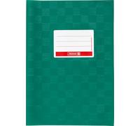 Brunnen Booklet Cover for A4 with Name tag and Structure Embossing/Bast Structure, 1 Envelope a4 Dark Green
