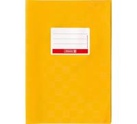 Brunnen Booklet Cover for A4 with Name tag and Structure Embossing/Bast Structure, 1 Envelope a4 Golden Yellow