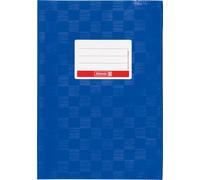 Brunnen Booklet Cover for A4 with Name tag and Structure Embossing/Bast Structure, 1 Envelope a5 Enzian-Blau