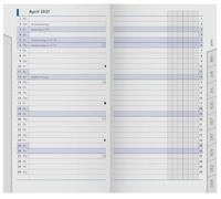 BRUNNEN BRUNNEN Monthly Replacement Calendar Model 753 2027 | 87 x 153 mm, Cardboard, White