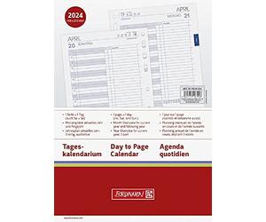 BRUNNEN Business 2024 Daily Calendar 1 Page = 1 Day A5 White