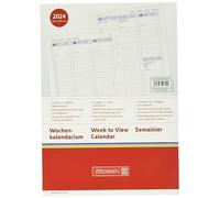 BRUNNEN Business 2024 Weekly Calendar 2 Pages = 1 Week A5 White