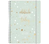 BRUNNEN Celebrate School Calendar 2023/2024 2 Pages = 1 Week A5 Mint