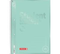 BRUNNEN College Notepad Premium Student Colour Code | A4, Line Style 27, 80 Sheets, Mint
