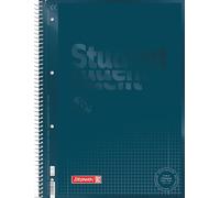 BRUNNEN College Notepad Premium Student Colour Code | A4, Line Style 28, 80 Sheets, Denim