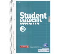 Brunnen College Notepad Student Duo Recycled A4 40 Sheets Squared Pack of 5