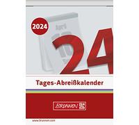 BRUNNEN Daily Calendar 2024 1 Page = 1 Day 81 x 106 mm, Slot Width 51 mm, White