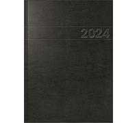 BRUNNEN Daily calendar model 787 2024, 1 page = 1 day, A4, black