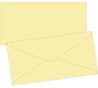 BRUNNEN Envelopes Universal Paper DIN Long 80 g/m² Light Yellow Pack of 10