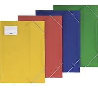 Brunnen Fact Folder Translucent Polypropylene Cover A3 Yellow/Red/Blue/Green