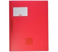 Brunnen FACT!pp File Folder A4 Translucent Polypropylene with Name Tag with Insert Pocket Red
