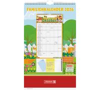 BRUNNEN Family Calendar 2026 "Graphics" | 250 x 415 mm