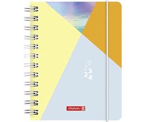 BRUNNEN "Intoxicate" 2023/2024 Daily Calendar A6 Multi-Coloured 1 Page = 1 Day, Sat + Sun. on one page