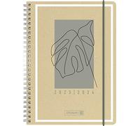 BRUNNEN Jungle Leaf Weekly Calendar 2023/2024 A5 Natural 2 Pages = 1 Week