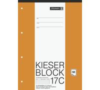 Brunnen Kieserblock Letter Writing Pad A4 Ruled 50 Sheets White 1 17C (liniert)