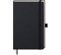 Brunnen Kompagnon 96-Page Lined Notepad Lineature 21 Black 12.5 x 19.5 cm