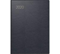 Brunnen Model 731 53 (1073153) Pocket Diary Leather Cover Calendar 2017 (2 Pages = 1 Week 100 x 140 mm) Black