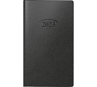 BRUNNEN Monthly Calendar Model 751 2023 Sheet Size 8.7 x 15.3 cm Black