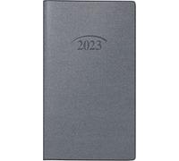 BRUNNEN Monthly Calendar Model 751 2023 Sheet Size 8.7 x 15.3 cm Silver