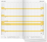BRUNNEN Monthly Replacement Calendar Model 746 (2025), 2 Pages = 1 Month, A6