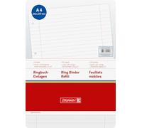 Brunnen Notepad Ruled Paper, A4, 70 g/m² Lined, White with 4 Holes
