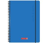 Brunnen Plain Blue School Diary 2022/2023 A5 2 Pages = 1 Week, 1072155113, Motif: Plain Blue