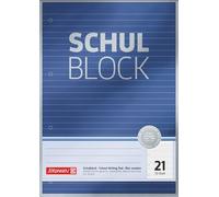 Brunnen Premium School Pad A4 Blue