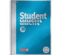 Brunnen Dotted Premium 1067147 Notepad/College Notepad, 1 Piece, Cyan Metallic