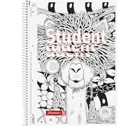 BRUNNEN Premium Student "Lama" ZENart College Notepad, A4, Line Style 27, 80 Sheets, White