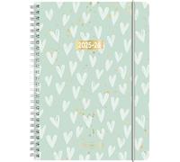 BRUNNEN School Calendar 2025/2026 "Hearts" | A5, Plastic