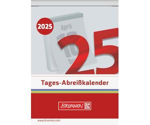 BRUNNEN Tear-off calendar (2025), 1 page = 1 day, 81 × 106 mm