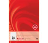 Brunnen Vivendi 104442802 School Notebook A4 (5 mm Squared with Margin 32 Sheets Line Style 28)