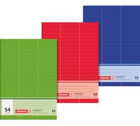 Brunnen Vocabulary Book (A5, 32 Sheets, Ruled, 3 Columns, 54 ruling), Pack of 1, 1043925