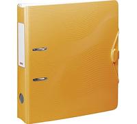 Brunnen Wave Folder A4 Orange Wide Spine Width 7 cm Always Flat Stylish Wave Design Office Accessories Ideal for University / School