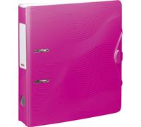 Brunnen Wave Folder A4 Pink Wide Spine Width 7 cm Always Flat Stylish Wave Desig
