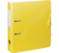 Brunnen Wave Folder A4 Yellow Wide Spine Width 7 cm Always Flat Stylish Wave Des