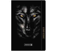 Brunnen"Wolf" 2022/2023 A6 Academic Diary 1 Page = 1 Day 1 Page = 1 Day Sat + Sun on One Page 1071710063 Wolf Design