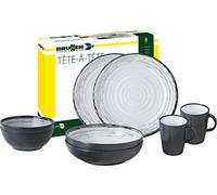 BRUNNER 0830143N.C3S Camping Tableware Set for 2 Persons, Tête-À-Tête Granada, 8 Pieces