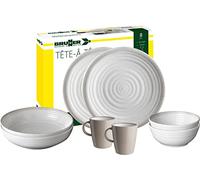BRUNNER 0830143N.C4P Camping Tableware Set for 2 Persons, Tête-À-Tête Savana, 8 Pieces