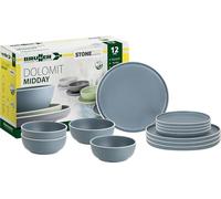Brunner Dolomit Blue Stoneware Melamine Mix & Match Plates Caravan Boat Camping