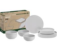 Brunner Dolomit White Midday 12 Piece Melamine Dinner Set