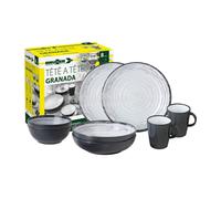 BRUNNER DISH SET CAMPING TETE A TETE 8 PIECE 2 LARGE/SMALL PLATES BOWLS MUGS