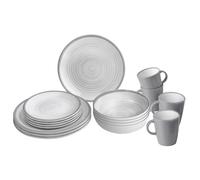 Brunner - Lunch Box - Set of dishes size 16 Pieces, grey