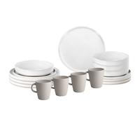 Brunner - Lunch Box - Set of dishes size 16 Pieces, white/grey