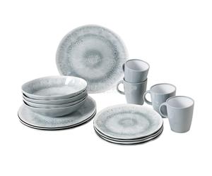 Brunner Lunchbox Pearl Stone Touch Camping 16 Piece Tableware Set